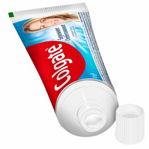 Зубная паста 50 мл COLGATE &quot;Бережное отбеливание&quot;, с фторидом и кальцием, 7891024188262