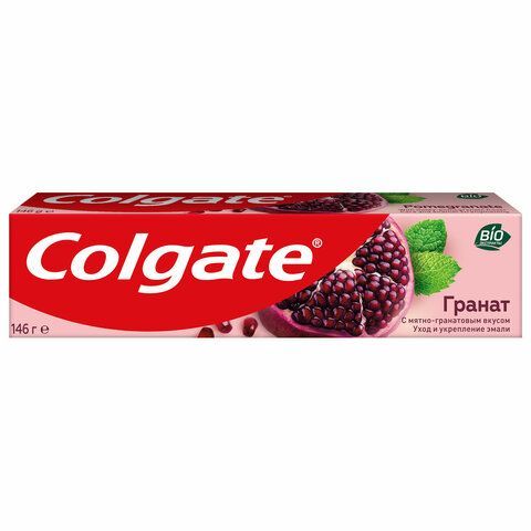 Зубная паста 100 мл COLGATE &quot;Гранат&quot;, уход и укрепление эмали, 6920354826597