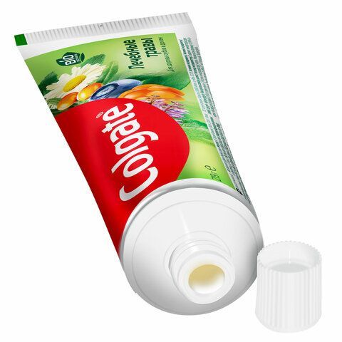 Зубная паста 150 мл COLGATE &quot;Лечебные травы&quot;, отбеливающа, сфторидом и кальцием, 7891024133743