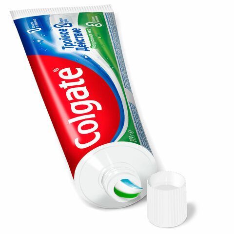 Зубная паста 150 мл COLGATE &quot;Натуральная мята&quot;, тройное действие, с фторидом, 6920354806926