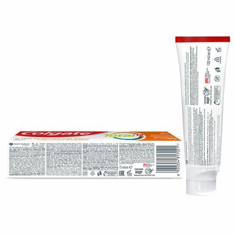 Зубная паста 100 мл COLGATE &quot;Total&quot;, витамин С, с фторидом, 6920354832833