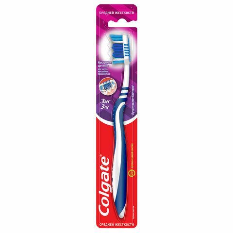 Зубная щетка COLGATE &quot;Зиг заг&quot;, средней жесткости, 7610196003544