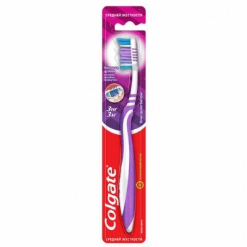 Зубная щетка COLGATE "Зиг заг", средней жесткости, 7610196003544