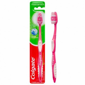 Зубная щетка COLGATE 2 шт. "Премьер отбеливания", средней жесткости, 8850006330449