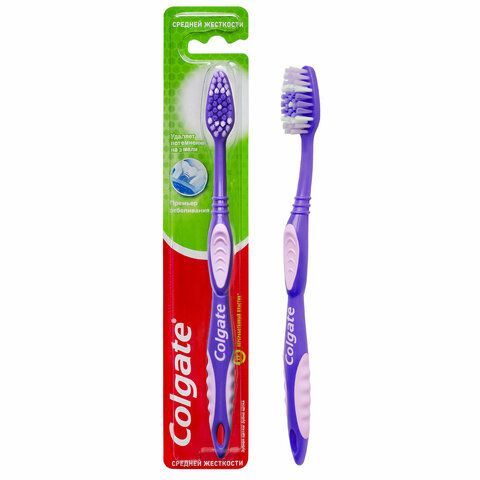 Зубная щетка COLGATE 2 шт. &quot;Премьер отбеливания&quot;, средней жесткости, 8850006330449