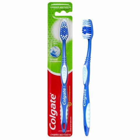 Зубная щетка COLGATE 2 шт. &quot;Премьер отбеливания&quot;, средней жесткости, 8850006330449
