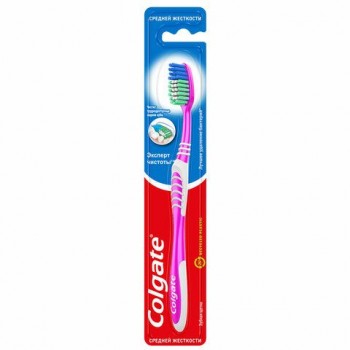 Зубная щетка COLGATE 3 шт. "Эксперт чистоты", средней жесткости, 5900273001566