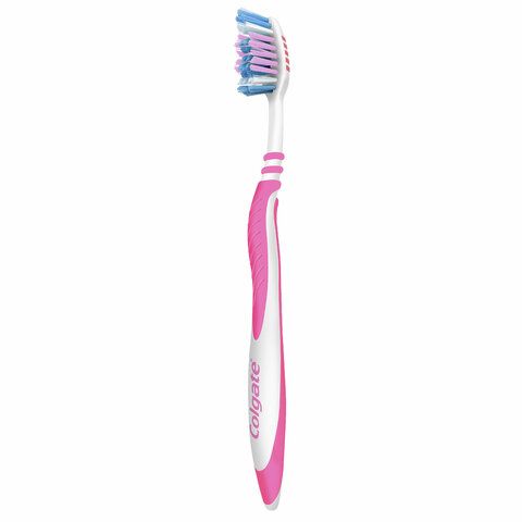 Зубная щетка НАБОР (2+1) COLGATE &quot;Зиг заг&quot;, средней жесткости, FVN59964