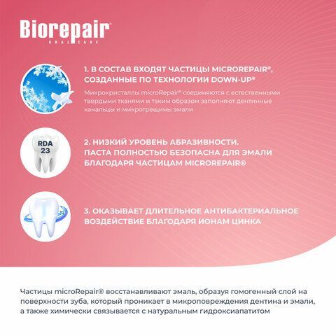 Зубная паста 75 мл BIOREPAIR &quot;Fast sensitive repair&quot;, для чувствительных зубов, ИТАЛИЯ, GA1731600