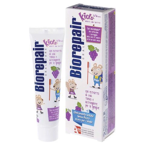 Зубная паста детская 50 мл BIOREPAIR &quot;Виноград&quot;, ИТАЛИЯ, GA1730300