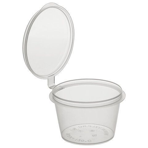 Соусник одноразовый 30мл Стандарт с верхней крышкой прозрачный, ВЗЛП 1920 шт., ШК6282, 1235П