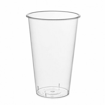 Стакан одноразовый пластиковый, прозрачный, сверхплотный, 500 мл, "Bubble Cup", ВЗЛП 500 шт., 1021ГП