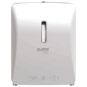 Диспенсер для полотенец в рулонах LAIMA PROFESSIONAL SUPER (H1), СЕНСОРНЫЙ, ABS-пластик, белый, 609507