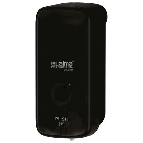 Дозатор для жидкого мыла LAIMA PROFESSIONAL PREMIUM BLACK, НАЛИВНОЙ, 1 л, черный, ABS-пластик, 609519