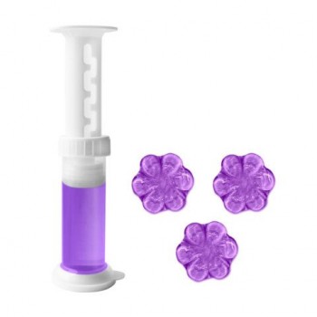 Диски гелевые для унитаза 44г LAIMA 12 шт. "Лаванда", 8 штук, 609784, 609794