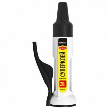 Клей секундный "HQ" суперклей УЛЬТРАПРОЧНЫЙ, ДОЗАТОР + 2 иглы для точечных работ, RABBITEX, 609807