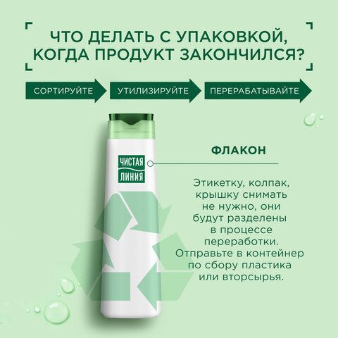 Бальзам-ополаскиватель для волос 230мл ЧИСТАЯ ЛИНИЯ &quot;Экстракт льна и пшеницы&quot;, ш/к 11