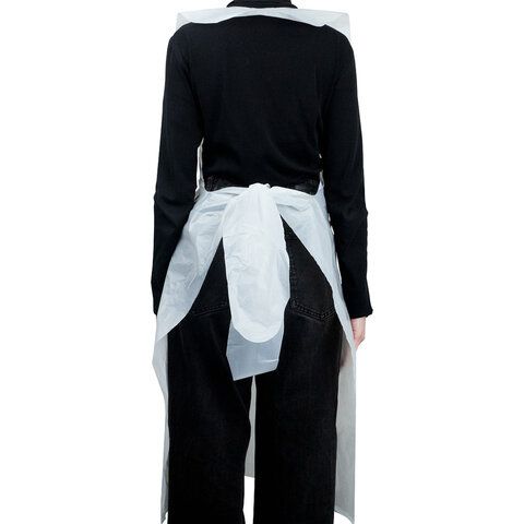 Фартуки полиэтиленовые, КОМПЛЕКТ 50шт, одноразовые, СУПЕР, 81х125, 25мкм, ELEGREEN, ш, ФКб-Пэ81/125Су