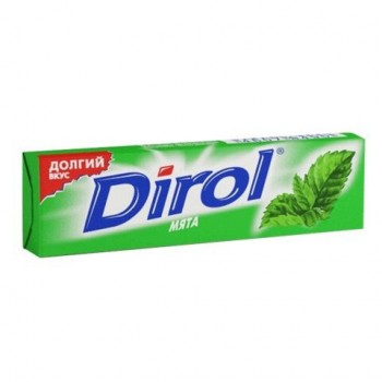 Жевательная резинка DIROL 30 шт. "Мята", 10 подушечек, 13,6 г, 26110