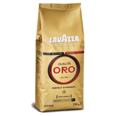 Кофе в зернах LAVAZZA &quot;Qualita Oro&quot; 250 г, арабика 100%, ИТАЛИЯ, 2051