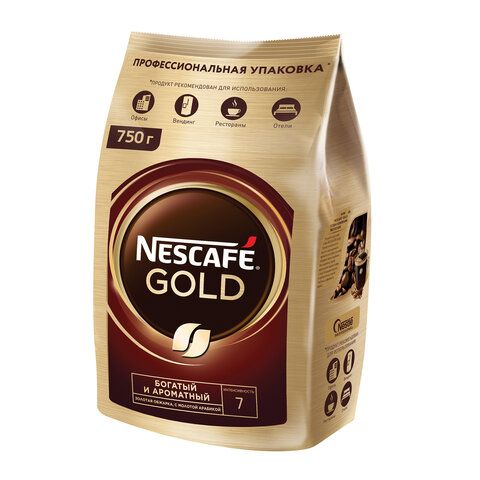 Кофе молотый в растворимом NESCAFE &quot;Gold&quot; 750 г, сублимированный, 12348310