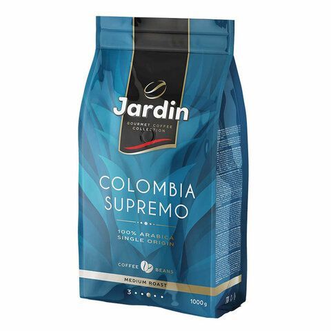 Кофе в зернах JARDIN &quot;Colombia Supremo&quot; 1 кг, арабика 100%, 0605-8