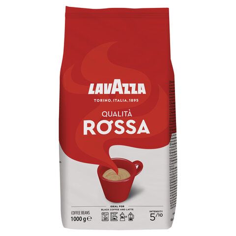 Кофе в зернах LAVAZZA &quot;Qualita Rossa&quot; 1 кг, ИТАЛИЯ, RETAIL, 3590
