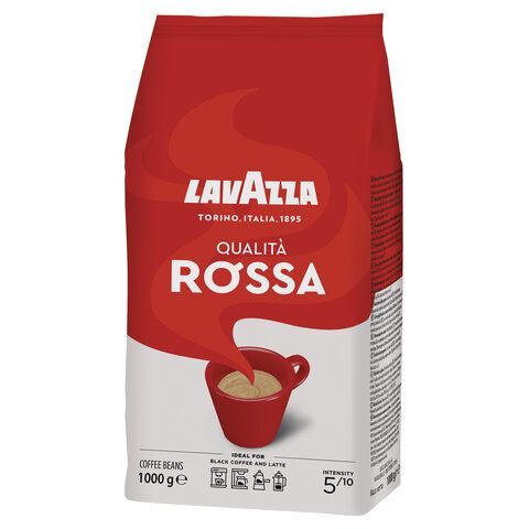 Кофе в зернах LAVAZZA &quot;Qualita Rossa&quot; 1 кг, ИТАЛИЯ, RETAIL, 3590