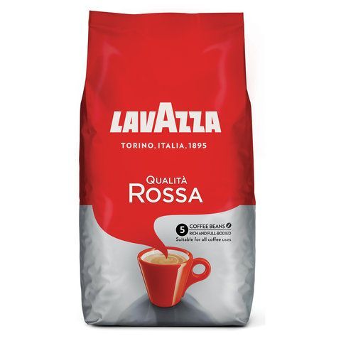 Кофе в зернах LAVAZZA &quot;Qualita Rossa&quot; 1 кг, ИТАЛИЯ, RETAIL, 3590