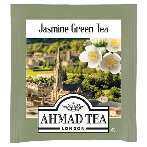 Чай AHMAD (Ахмад) &quot;Jasmine Green Tea&quot; зелёный с жасмином, 100 пакетиков в конвертах по 2 г, 475i-08