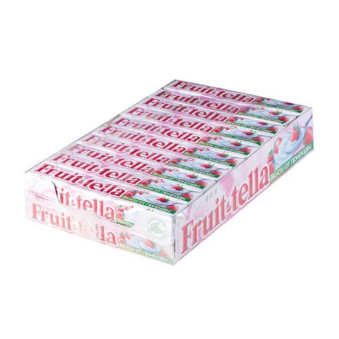 Жевательная конфета FRUITTELLA 42 шт. (Фруттелла) &quot;Клубничный йогурт&quot;, 41 г, 86785