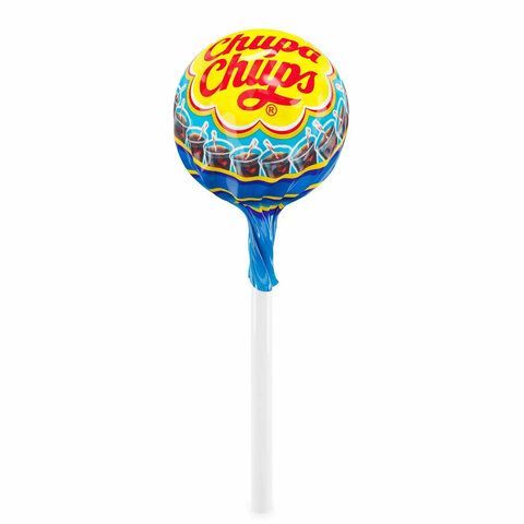 Карамель CHUPA CHUPS 100 шт. (Чупа-Чупс) фруктовая с соком + кола, 12 г, 61888