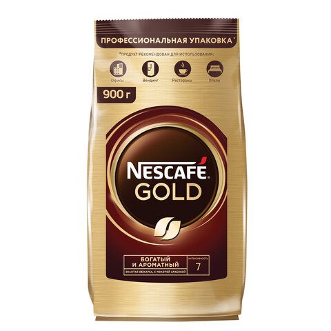 Кофе молотый в растворимом NESCAFE &quot;Gold&quot; 900 г, сублимированный, 12348493