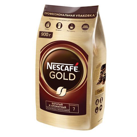 Кофе молотый в растворимом NESCAFE &quot;Gold&quot; 900 г, сублимированный, 12348493