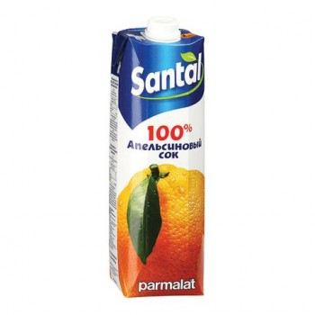 Сок SANTAL (Сантал), апельсиновый, 1 л, для детского питания, тетра-пак, 547714