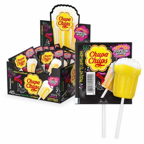 Карамель CHUPA CHUPS 45 шт. (Чупа-Чупс) &quot;В-РОР&quot; тропический, 15 г, 85594