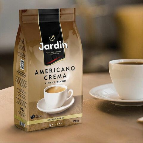 Кофе в зернах JARDIN &quot;Americano Crema&quot; 1 кг, 1090-06-Н