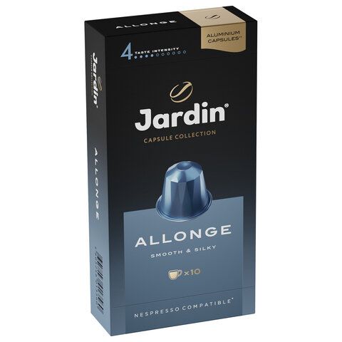 Кофе в капсулах JARDIN &quot;Allonge&quot; для кофемашин Nespresso, 10 порций, 1356-10