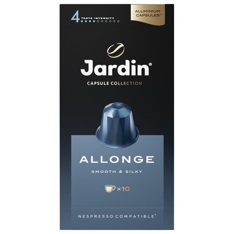 Кофе в капсулах JARDIN &quot;Allonge&quot; для кофемашин Nespresso, 10 порций, 1356-10