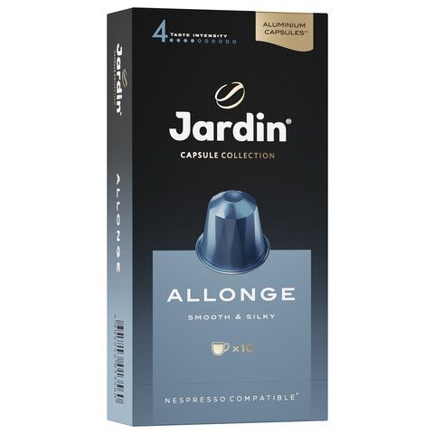 Кофе в капсулах JARDIN &quot;Allonge&quot; для кофемашин Nespresso, 10 порций, 1356-10