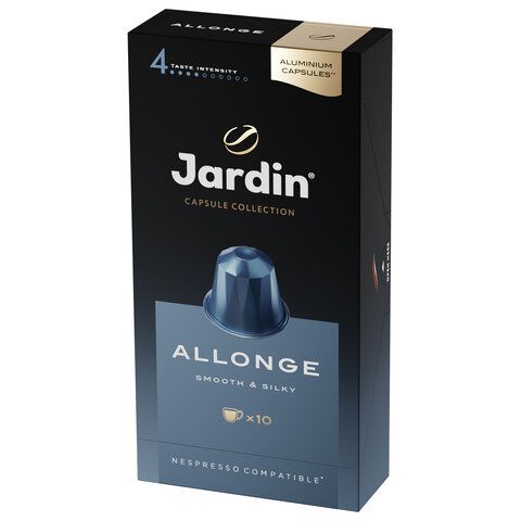 Кофе в капсулах JARDIN &quot;Allonge&quot; для кофемашин Nespresso, 10 порций, 1356-10