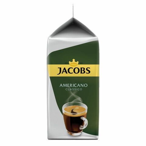 Кофе в капсулах JACOBS &quot;Americano Classico&quot; для кофемашин Tassimo, 16 порций, ГЕРМАНИЯ, 4000857