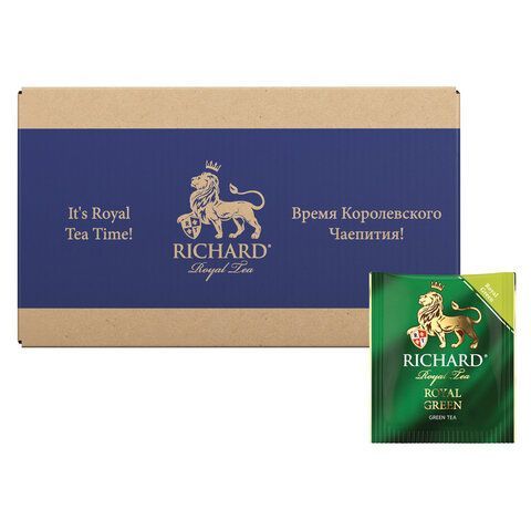 Чай RICHARD &quot;Royal Green&quot; зеленый, 200 пакетиков в конвертах по 2 г, 100183