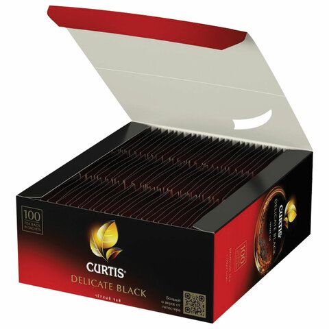 Чай CURTIS &quot;Delicate Black&quot; черный, 100 пакетиков в конвертах по 1,7 г, 101014