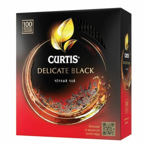 Чай CURTIS &quot;Delicate Black&quot; черный, 100 пакетиков в конвертах по 1,7 г, 101014