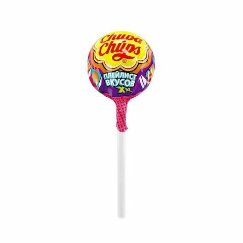 Карамель CHUPA CHUPS 40 шт. (Чупа-Чупс) &quot;XXL Flavors Playlist&quot;, ассорти, 29 г, 100215
