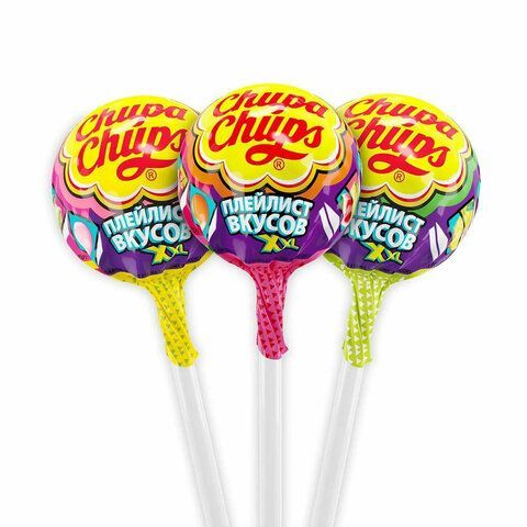 Карамель CHUPA CHUPS 40 шт. (Чупа-Чупс) &quot;XXL Flavors Playlist&quot;, ассорти, 29 г, 100215