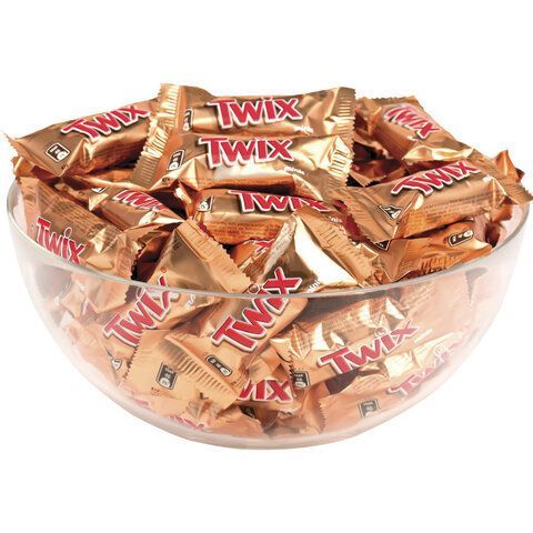 Батончики мини TWIX &quot;Minis&quot; печенье с карамелью в молочном шоколаде 1 кг, 57237