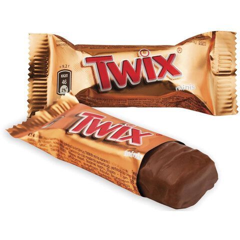 Батончики мини TWIX &quot;Minis&quot; печенье с карамелью в молочном шоколаде 1 кг, 57237