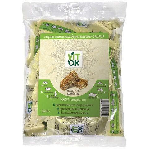 Конфеты неглазированные &quot;VITok&quot; злаковые с топинамбуром, 500 г, 2538